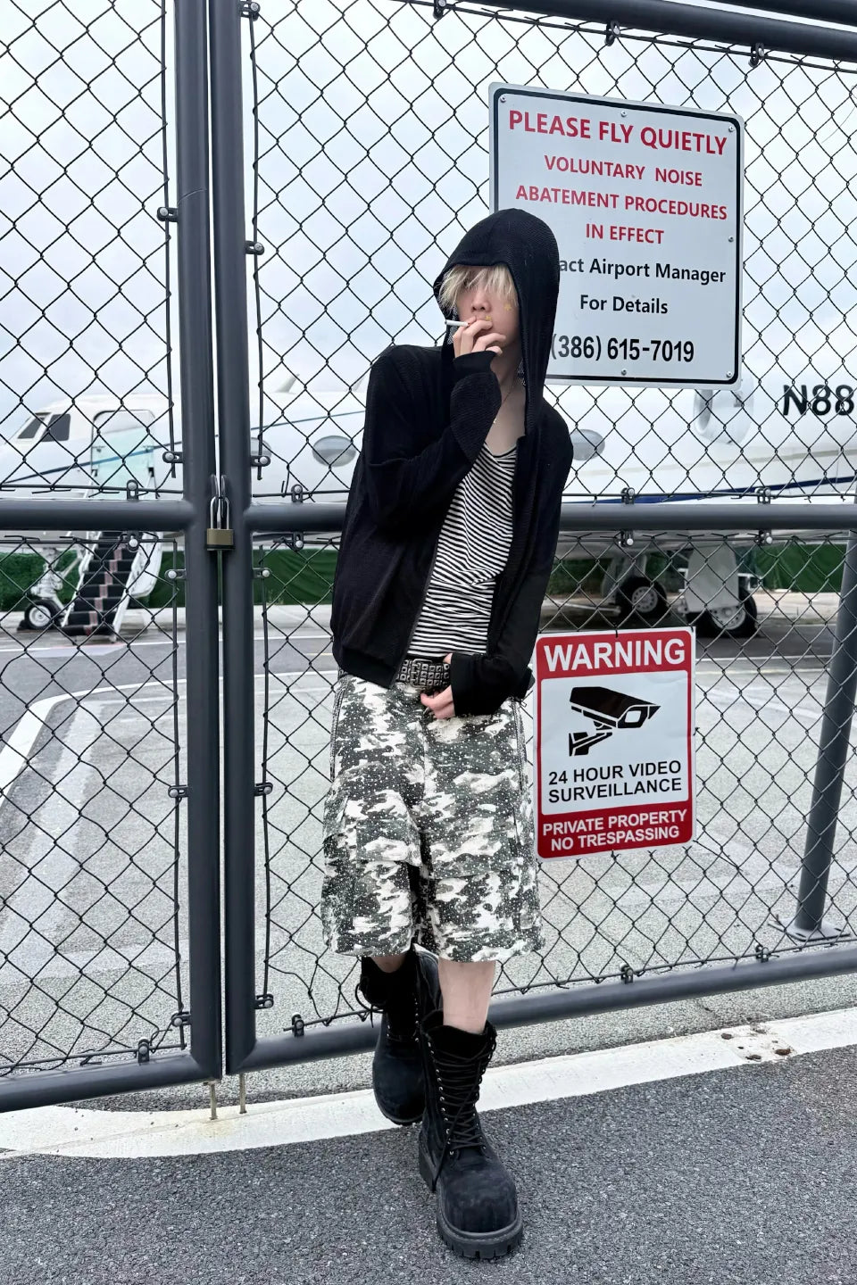 3D Printed Camo 18K Diamonds Cargo Pants