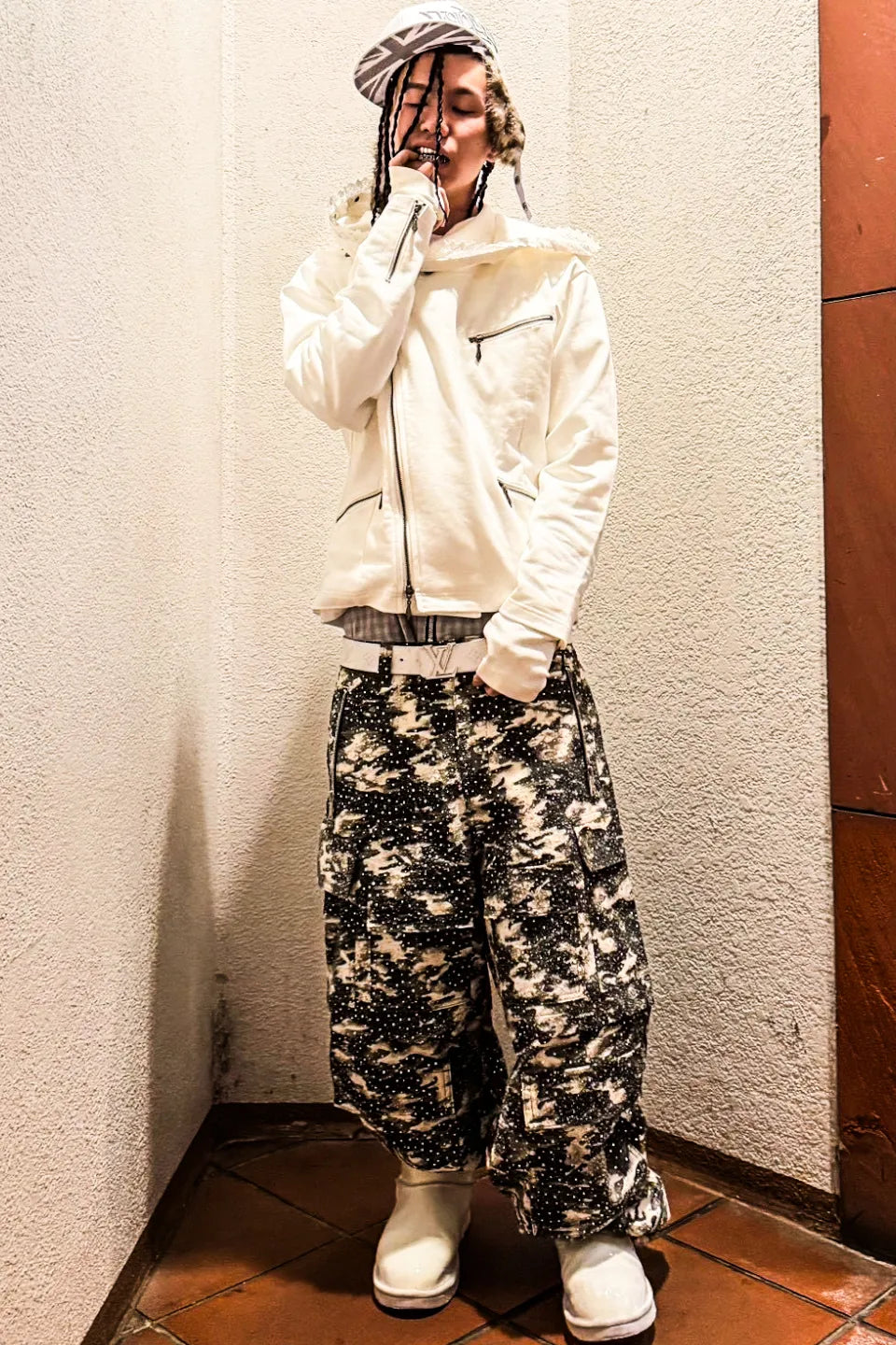 3D Printed Camo 18K Diamonds Cargo Pants