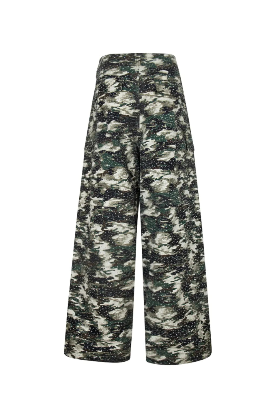 3D Printed Camo 18K Diamonds Cargo Pants