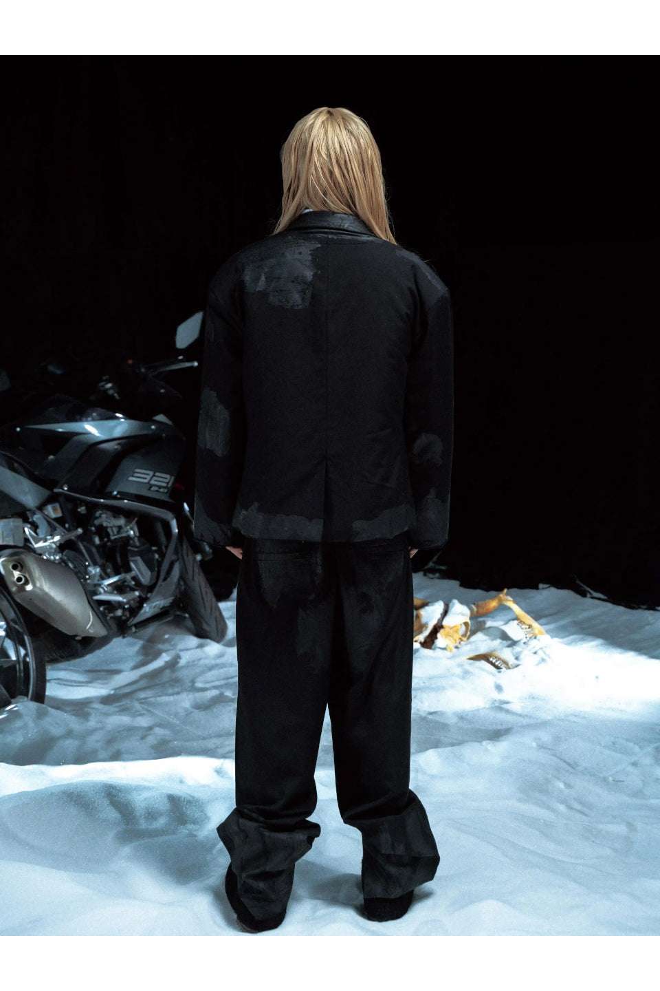 3MAN0N Mud Dyed Dress Pants