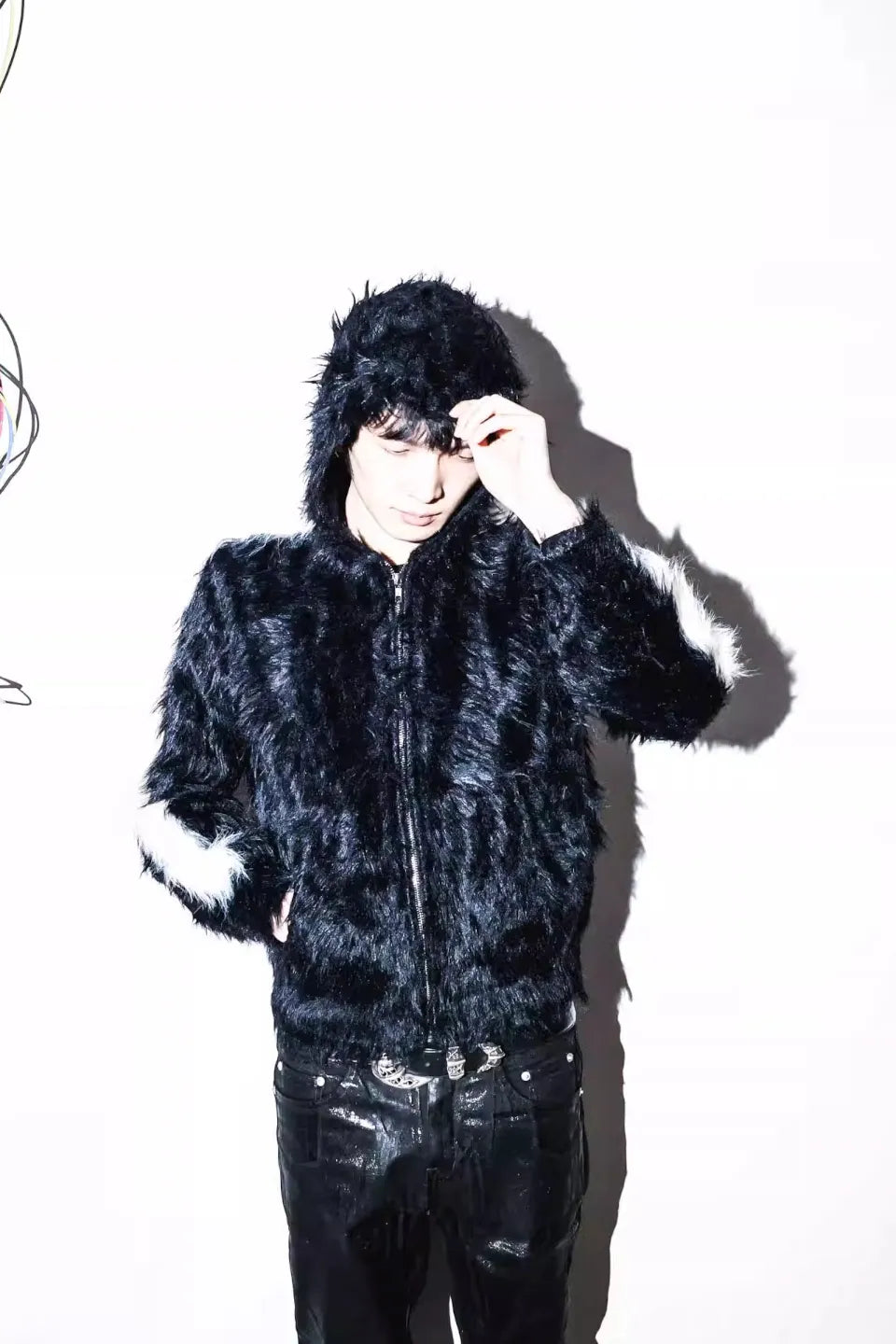 3MANON III Fur Hoodie