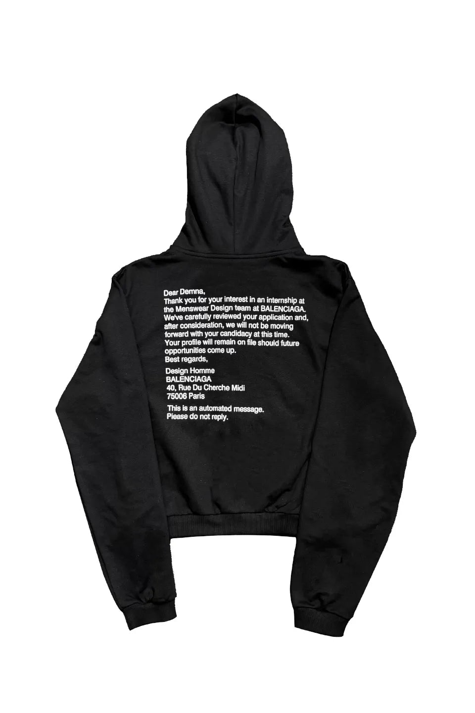 A Salute to Demna Bootleg Hoodie