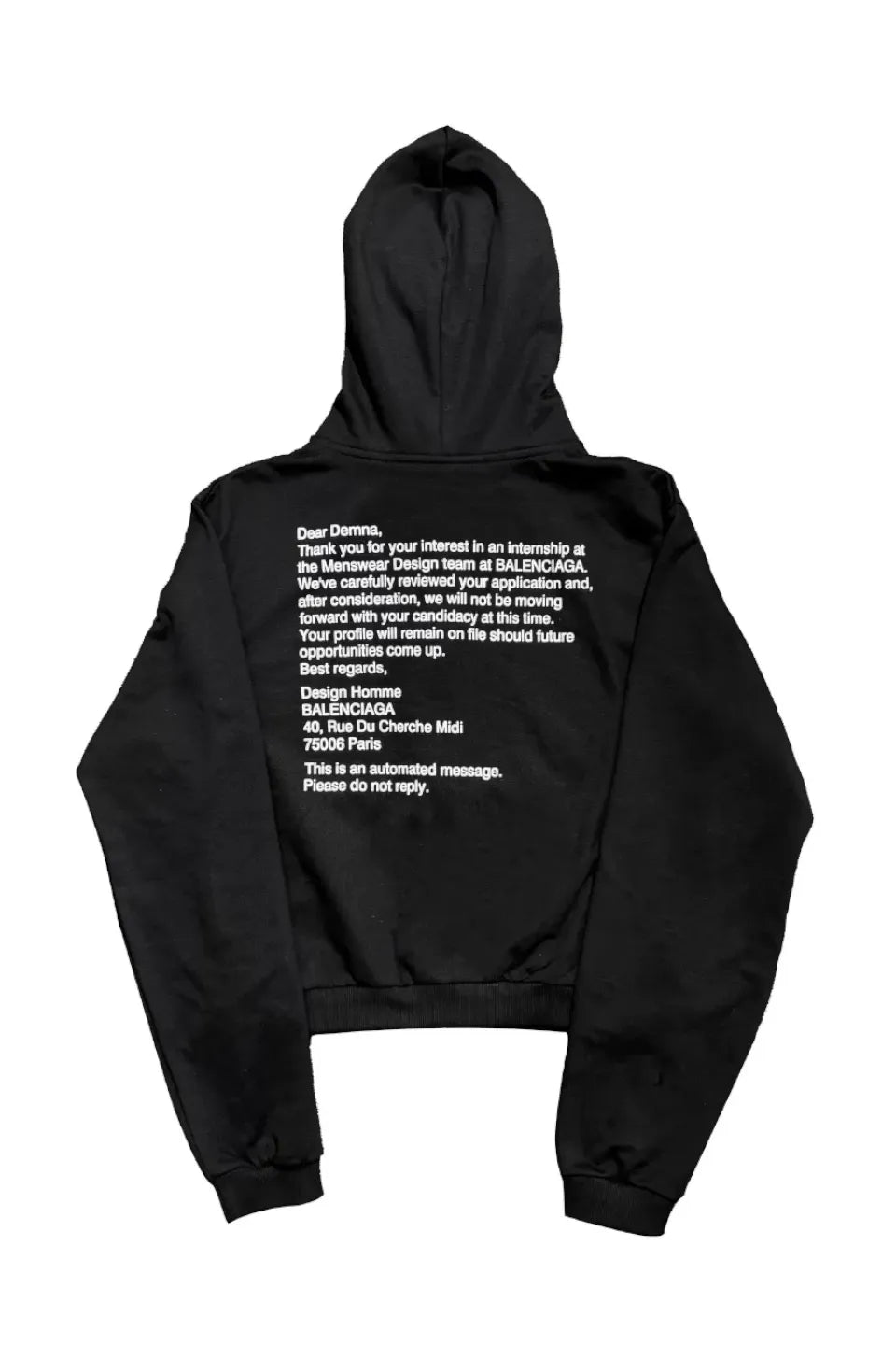 A Salute to Demna Bootleg Hoodie