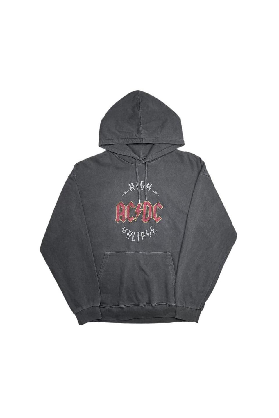 P.O.S - ACDC Print Vintage Hoodie ピーオーエス スウェット パーカー 