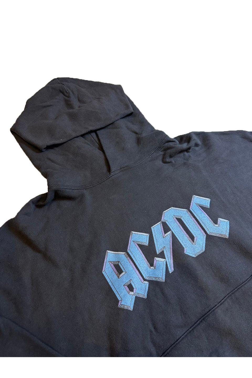 ACDC Print Washed Hoodie