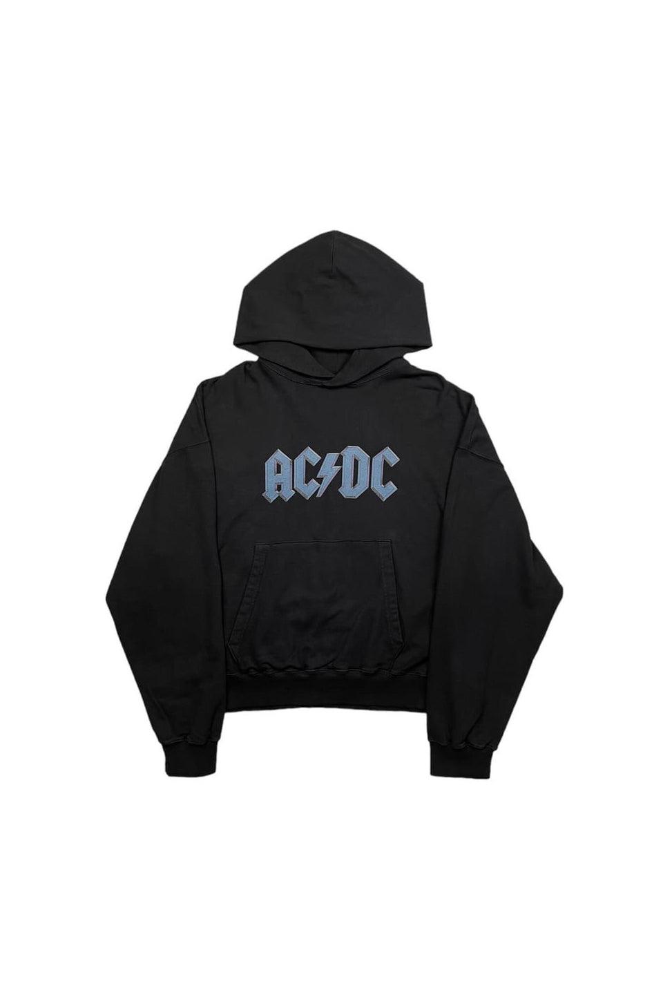 P.O.S - ACDC Print Washed Hoodie ピーオーエス スウェット パーカー 