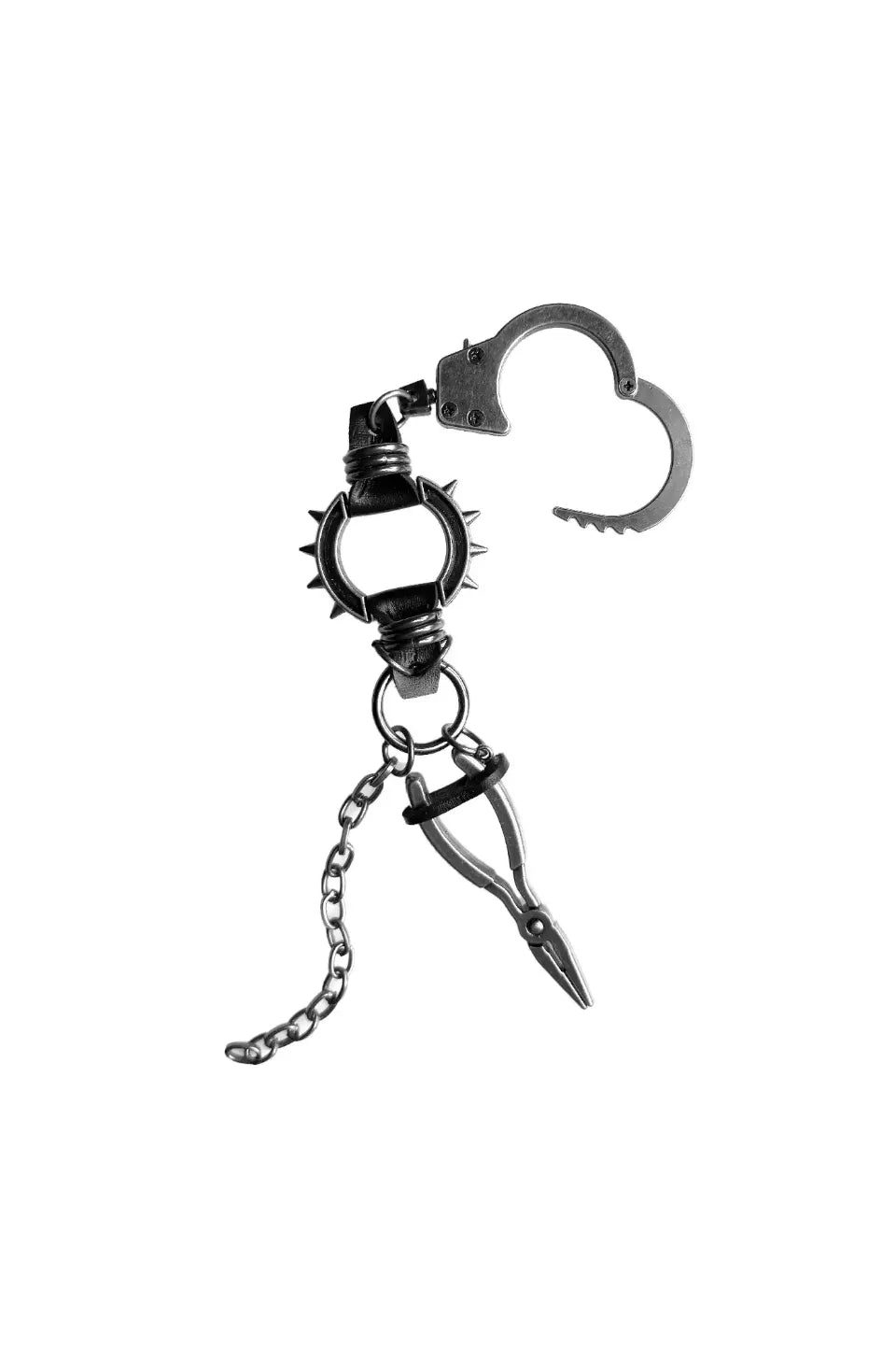 Aged Hardware Bone Key Pendant