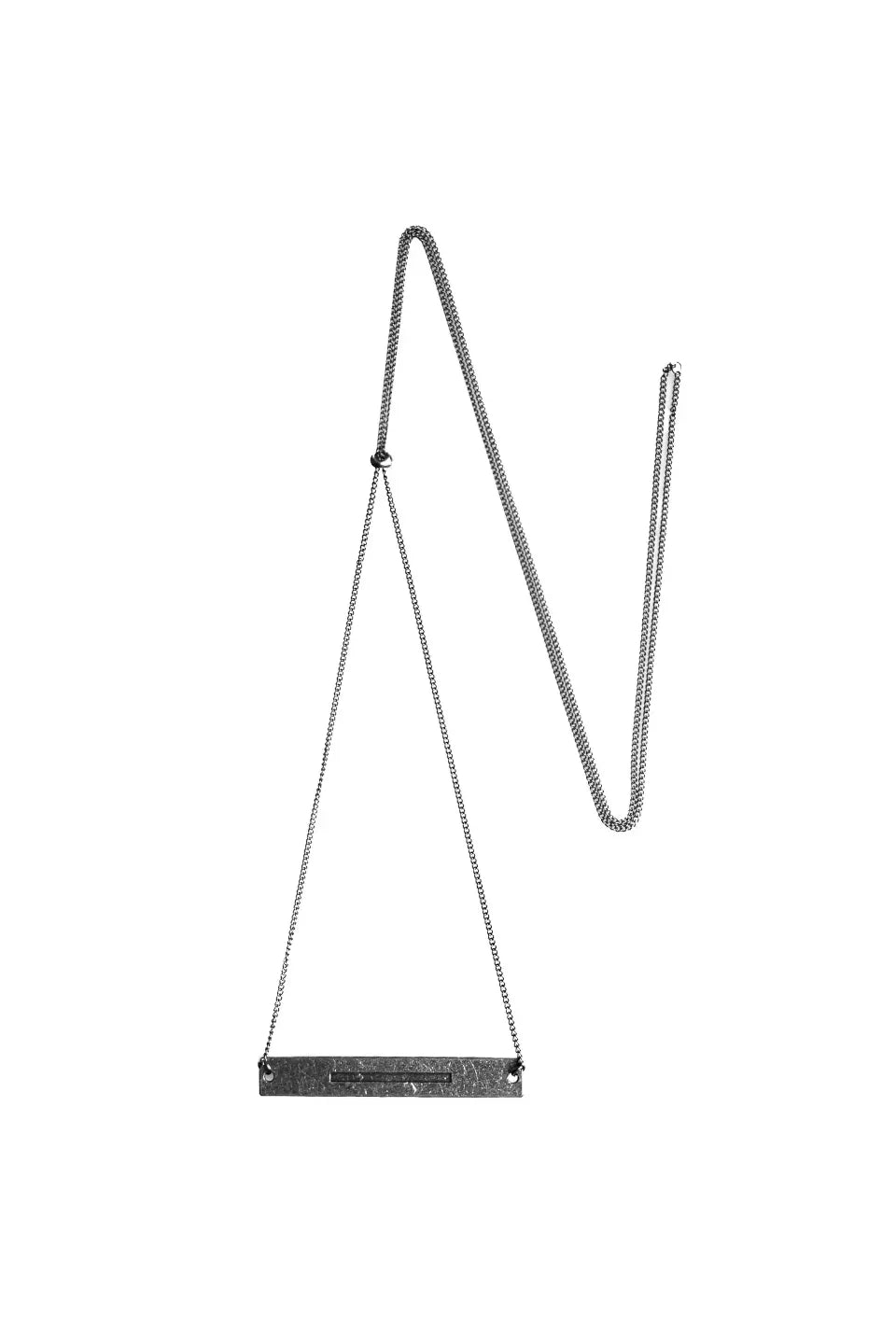 Aged Silver Anatomy Tooth Necklace