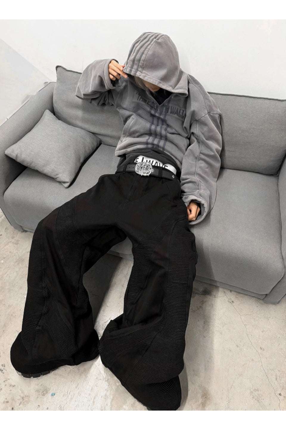 Alien Bone Wave Baggy Jeans