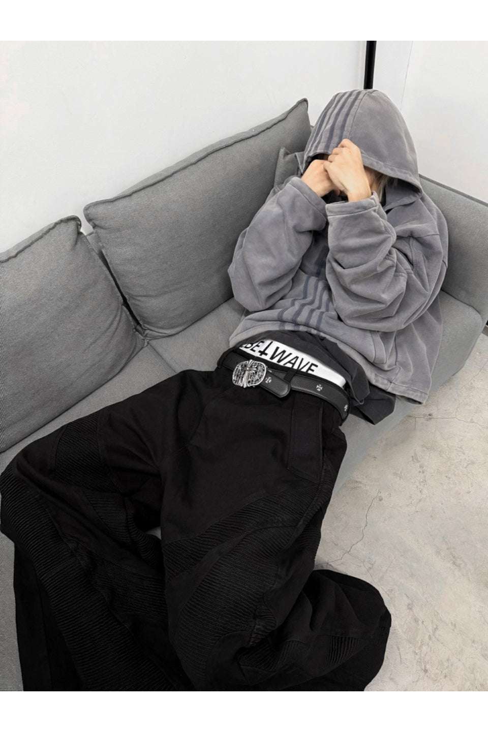 Alien Bone Wave Baggy Jeans