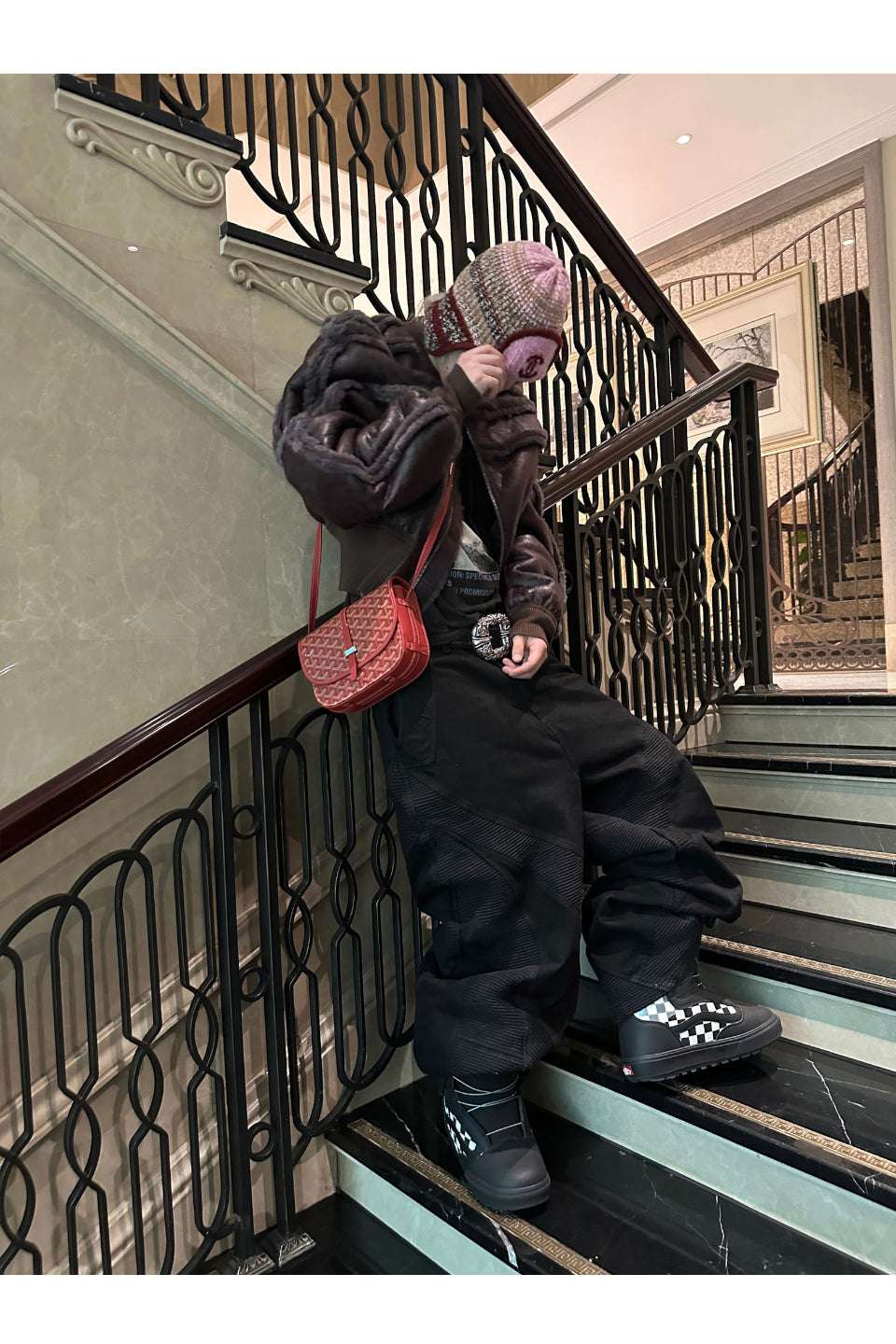 Alien Bone Wave Baggy Jeans