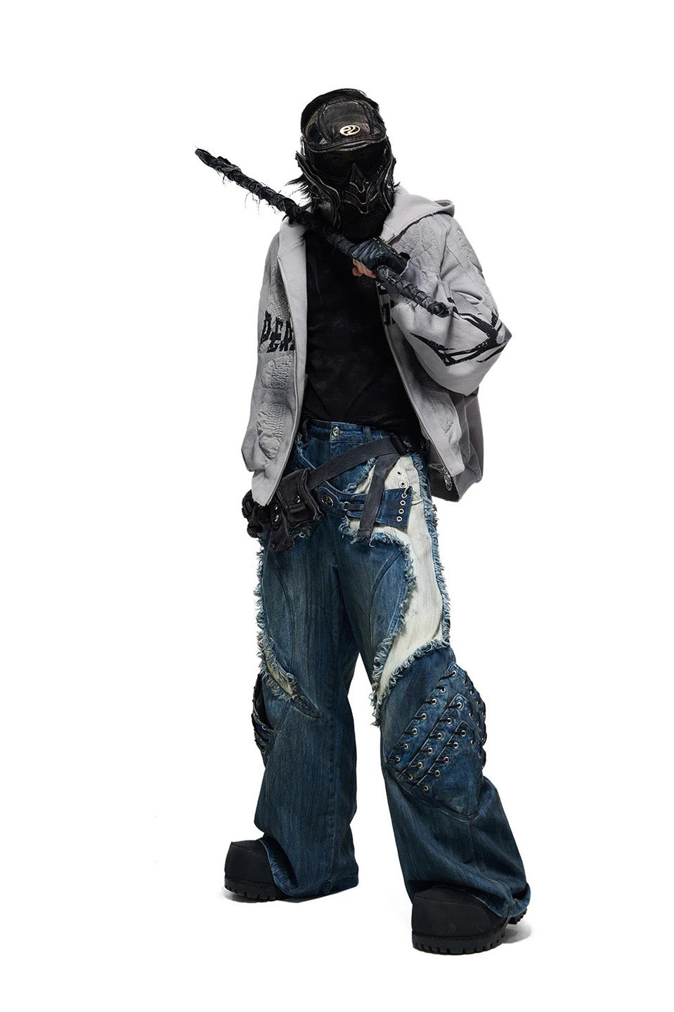 Armor Structured Raw Edge Jeans