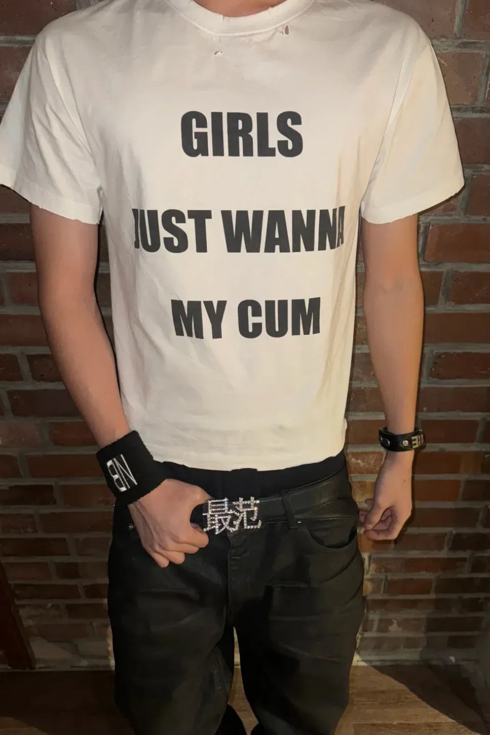BOYS Slogan Vintage SS Tee