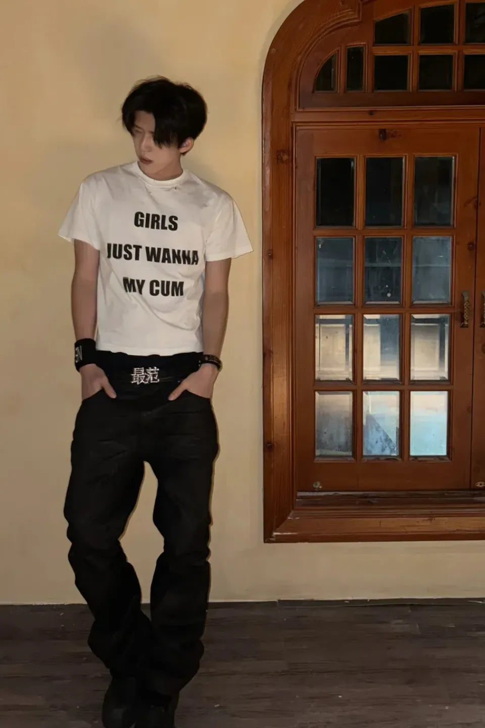 BOYS Slogan Vintage SS Tee