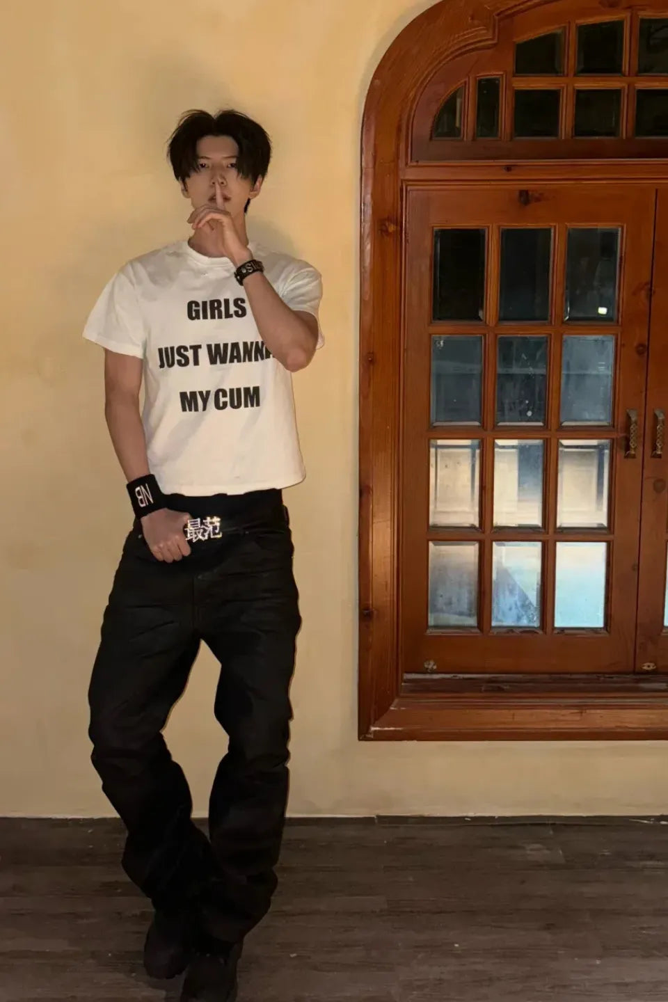 BOYS Slogan Vintage SS Tee