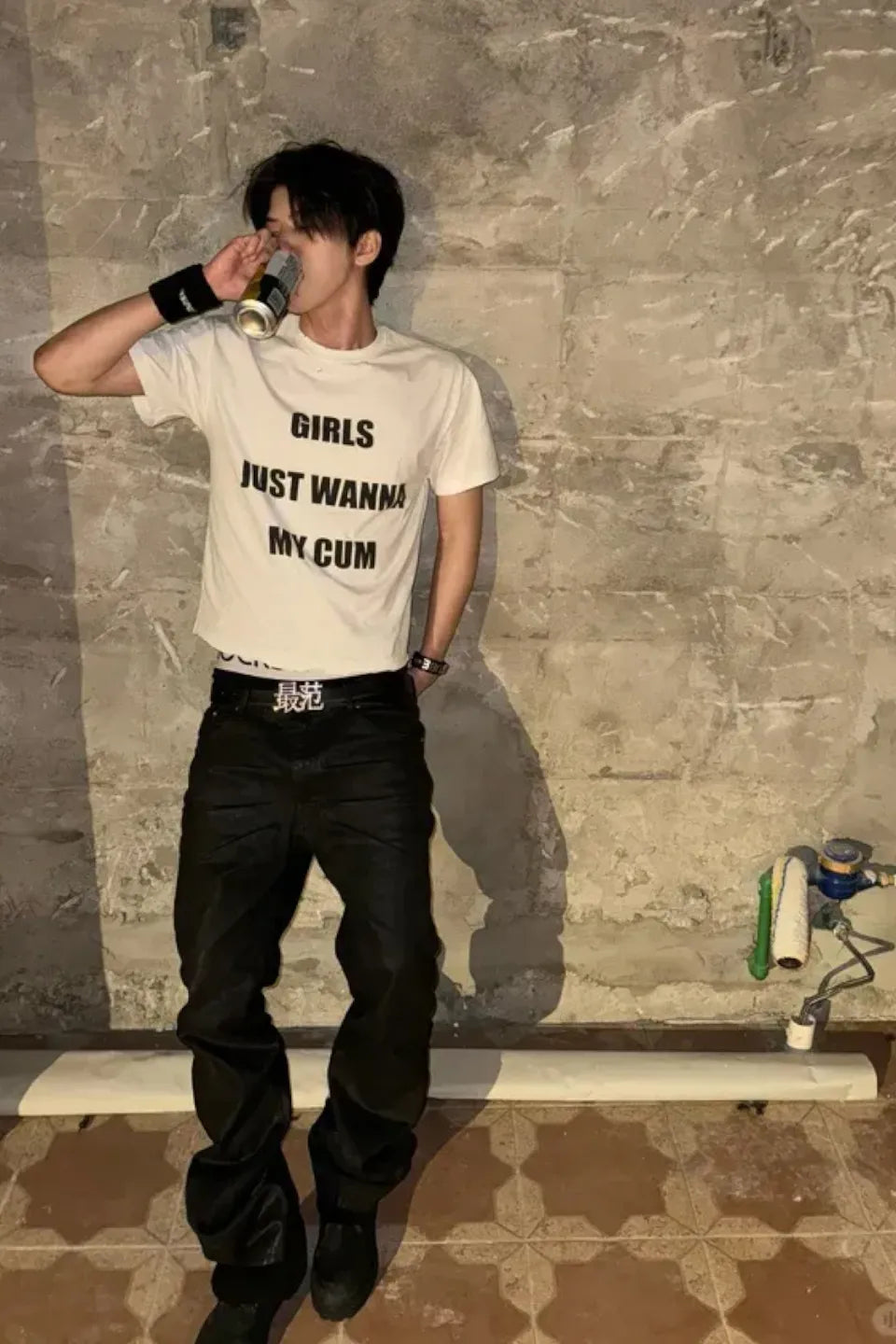 BOYS Slogan Vintage SS Tee