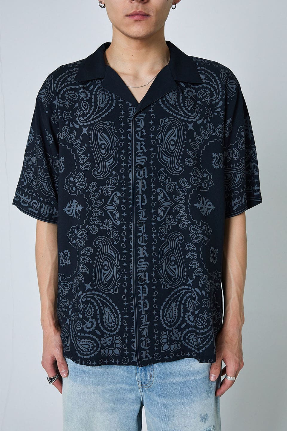 Bandana Open Collar Shirt