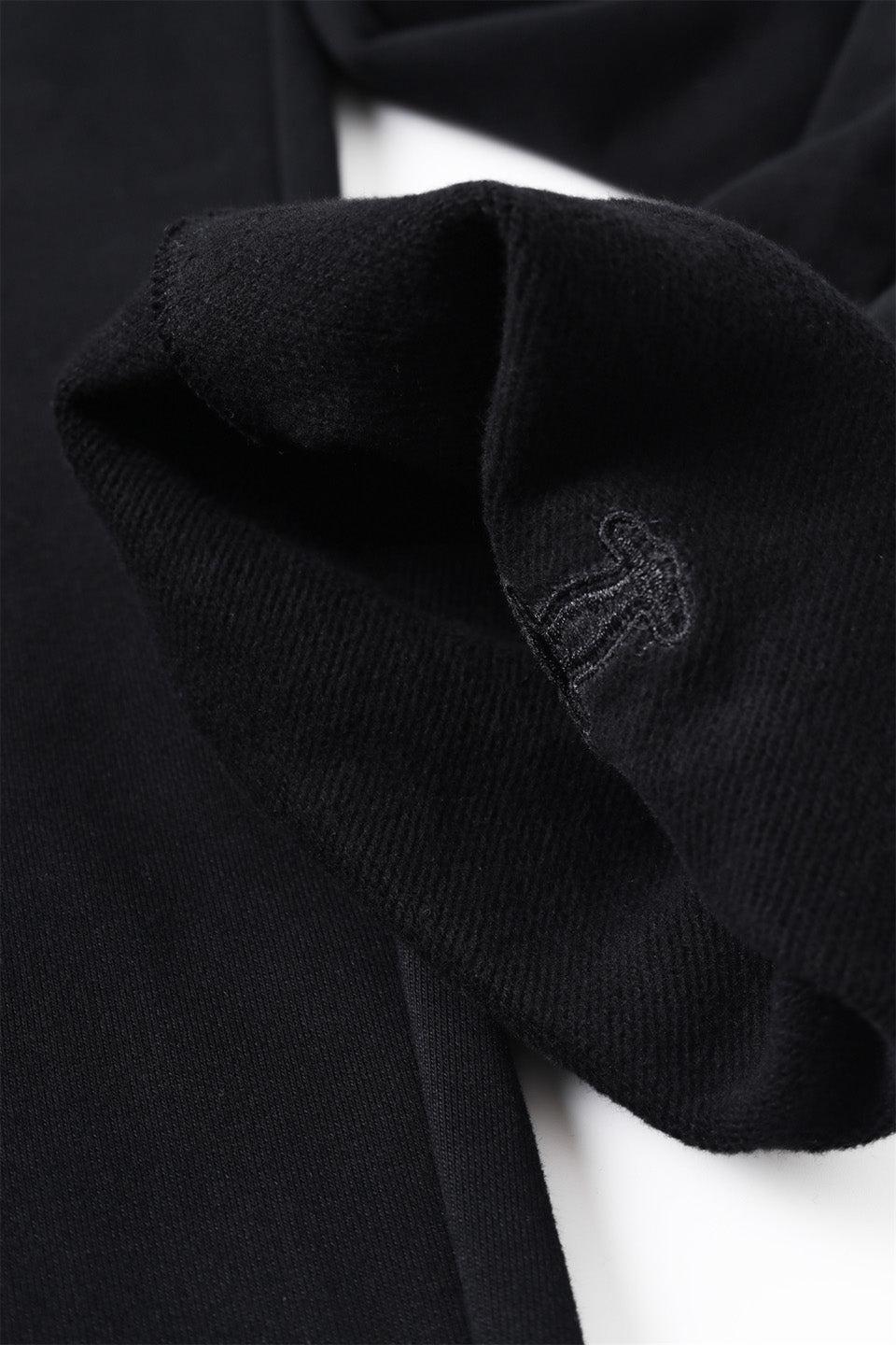 Black on Black Dagger Embroidery Jogger