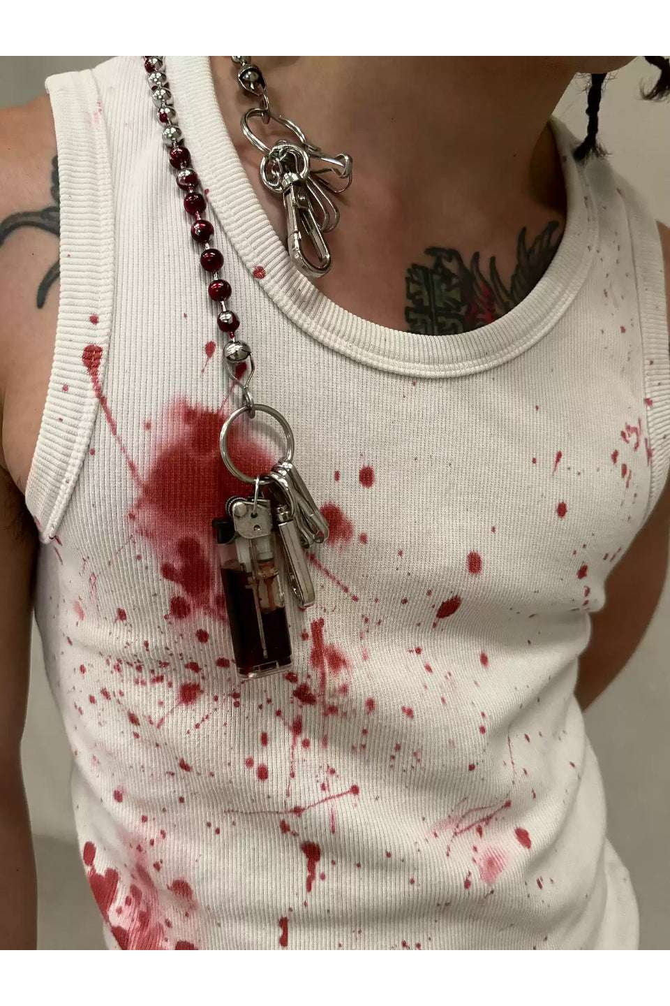 Bleeding Violent Blood Lighter Pants Chain