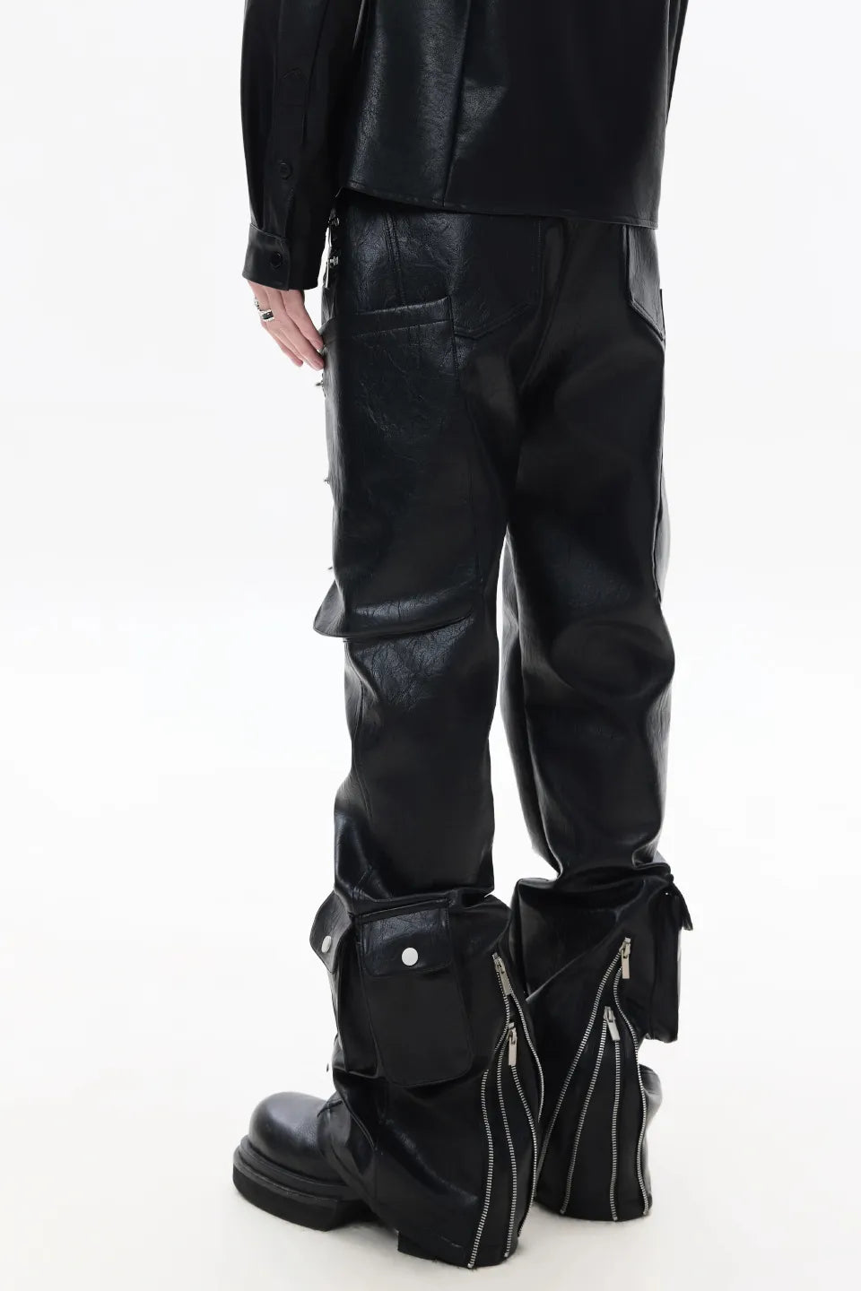 Bullet Flare Leather Pants
