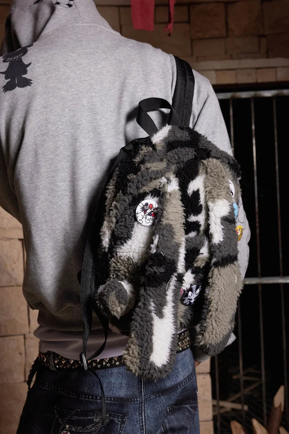 Bunny Ear Plush Backpack