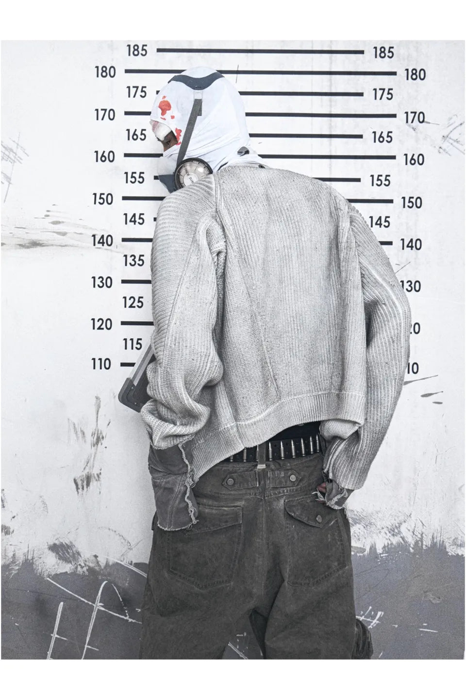 Cardigan Groove Zipper Knitted Sweater Jacket