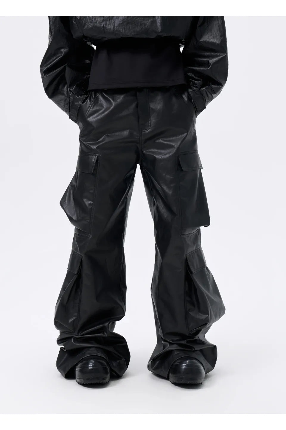 Coated Multi Cargo Pants