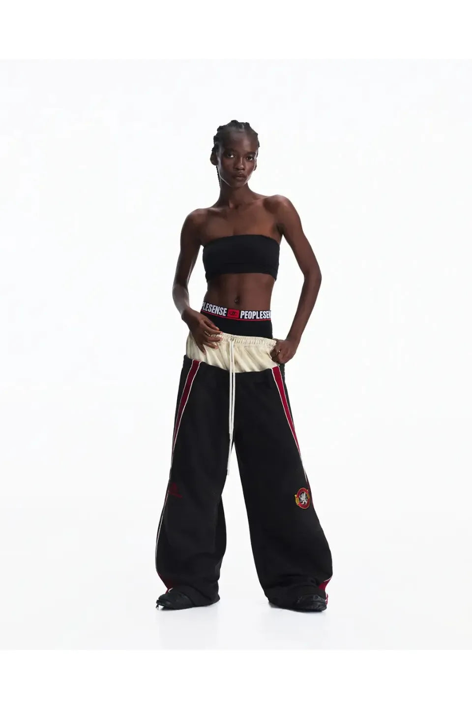 Contrasting Double Waistband Sweatpants