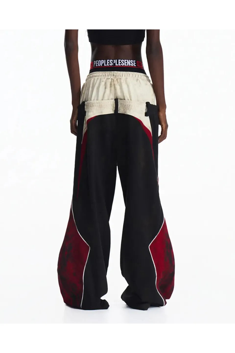 Contrasting Double Waistband Sweatpants