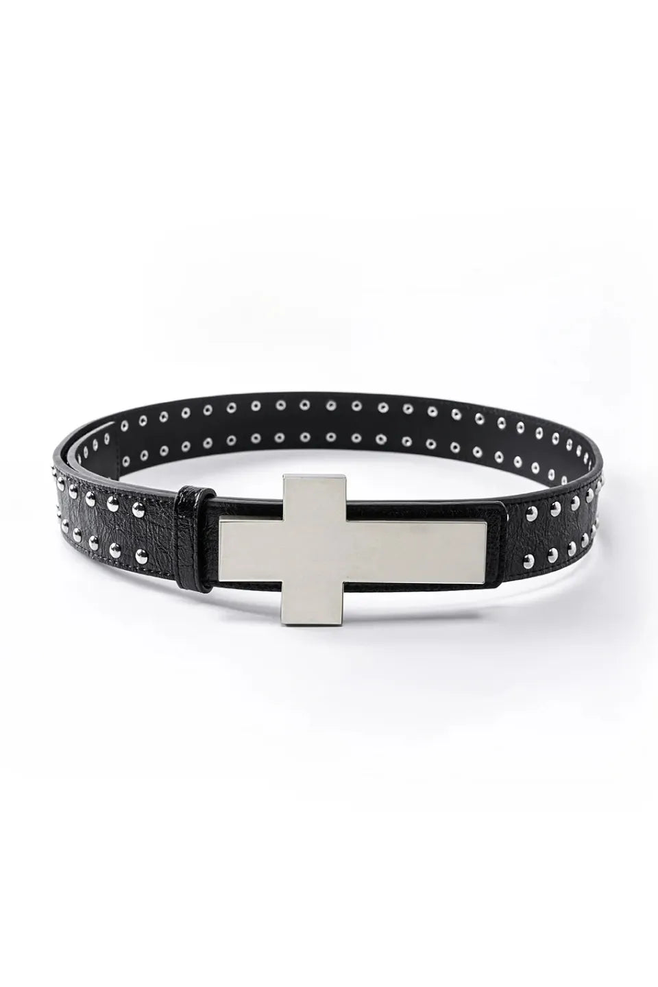╋ Cracked Leather Rivet Belt