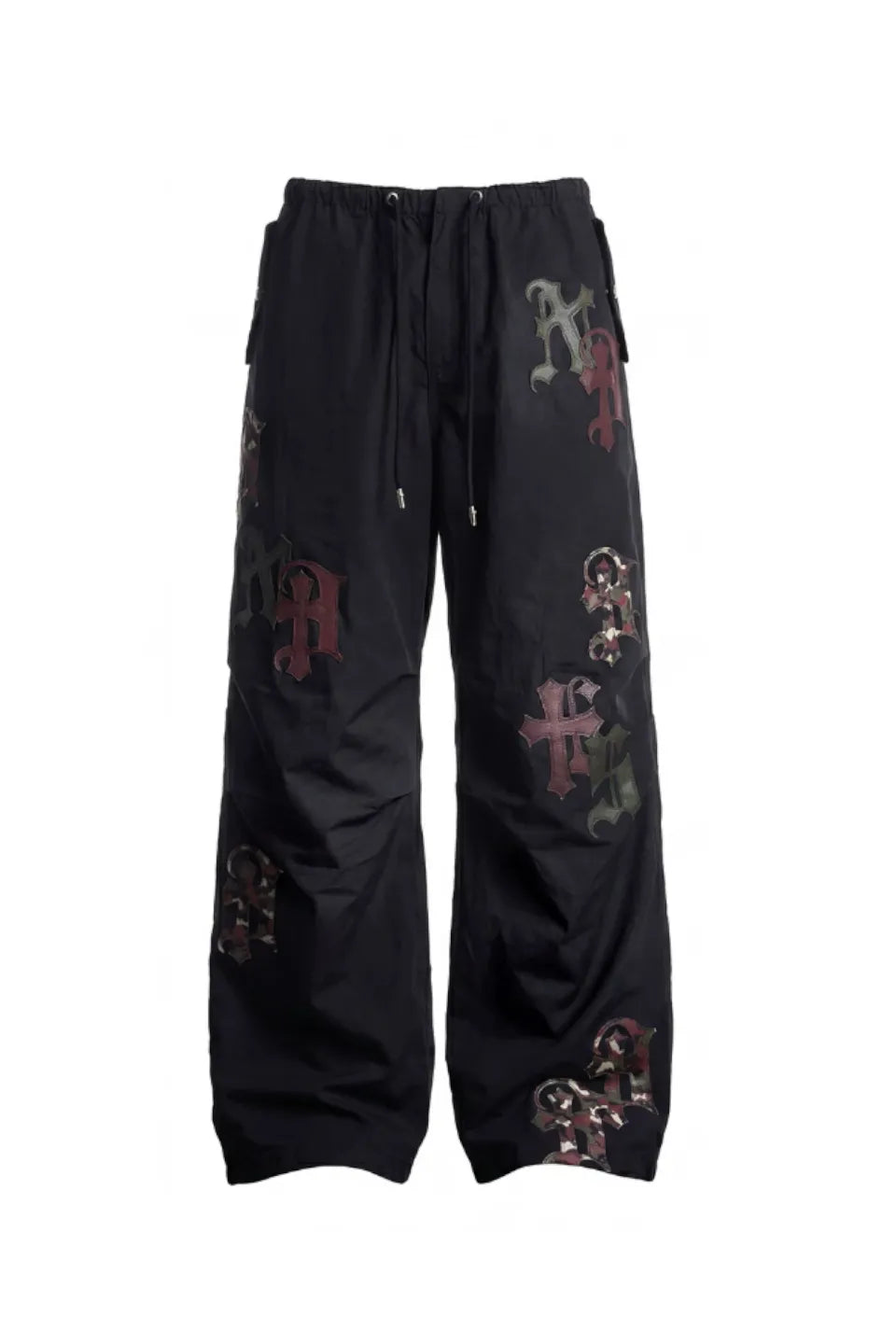 DND4DES | Cross Leather Patch Wide Track Pants トラックパンツ