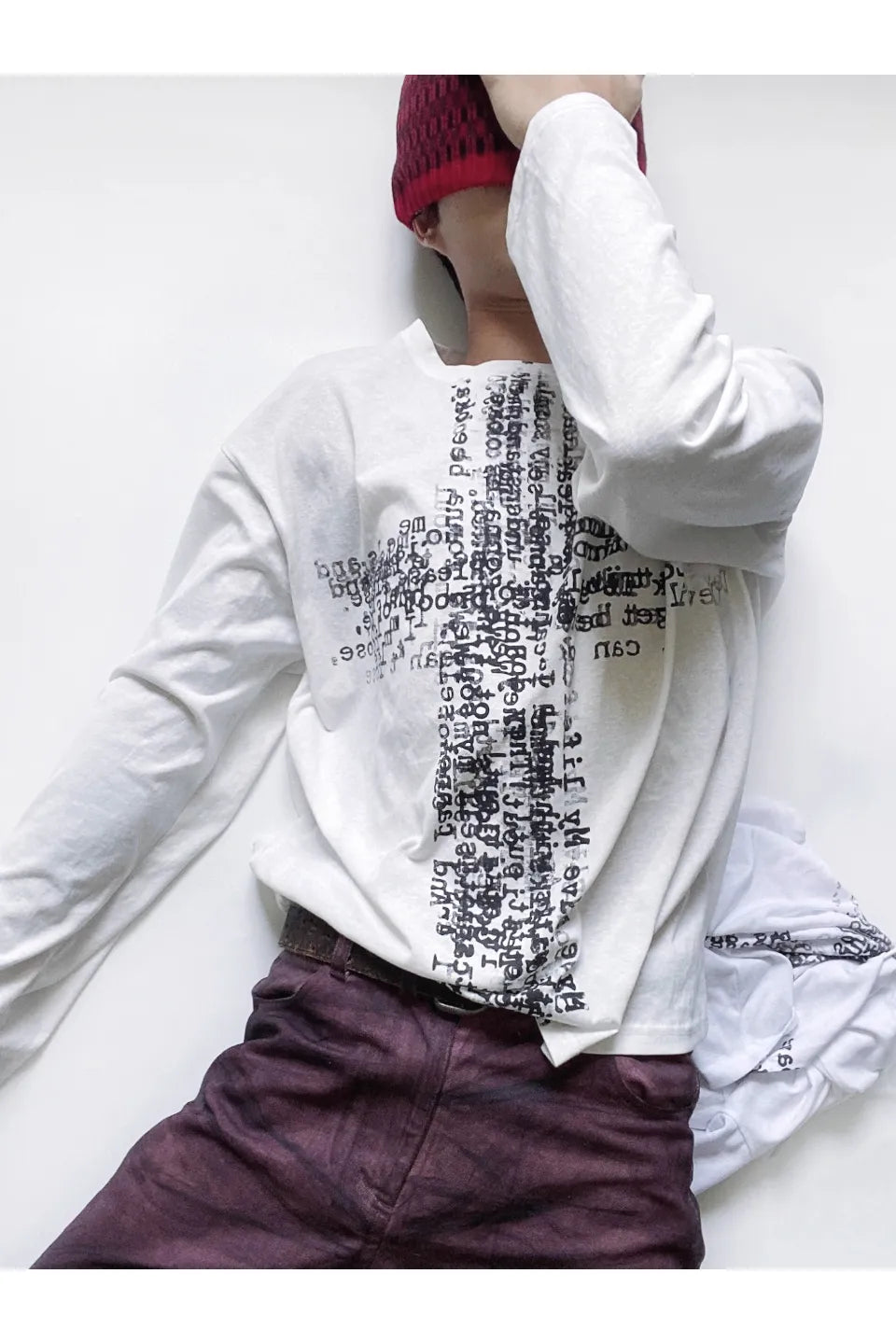 Cross Printed Long Sleeve