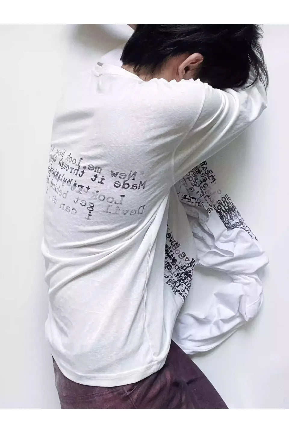 Cross Printed Long Sleeve