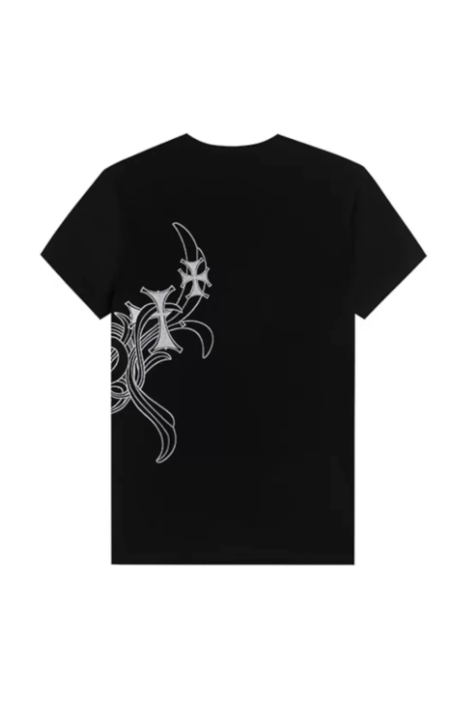 Cross Side Graphic Slim T-shirt