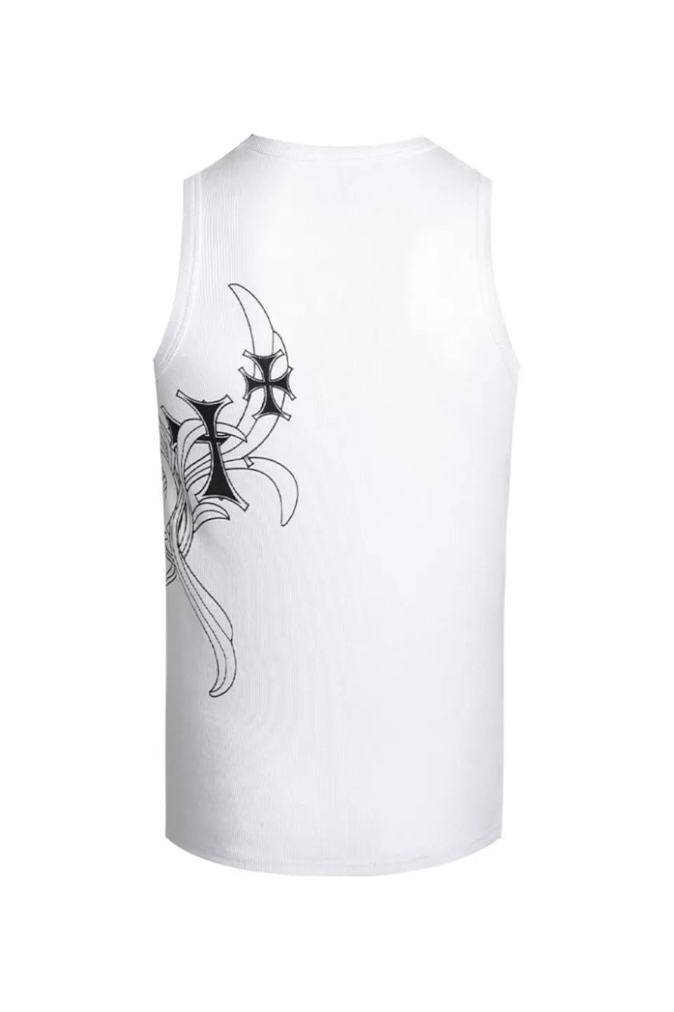 Cross Side Graphic Tank Top