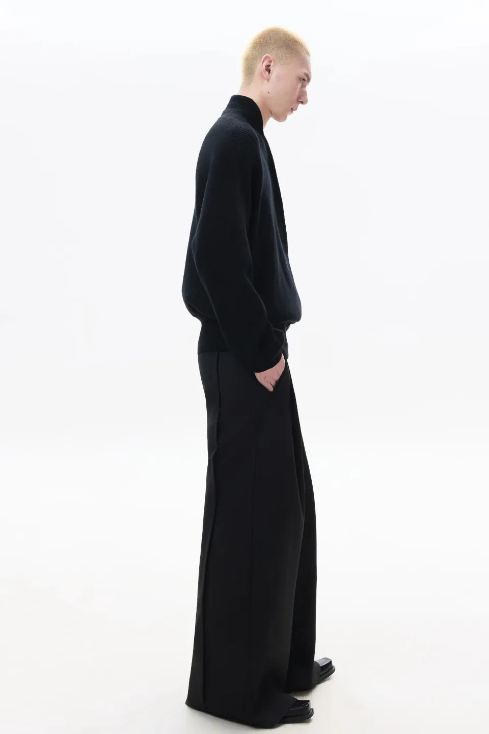 Cross Tie Knit Sweater