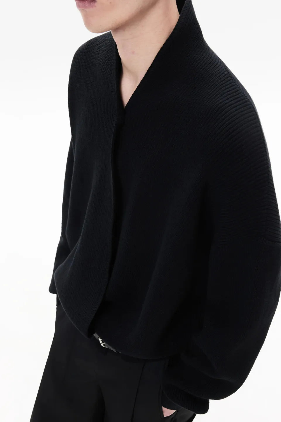 Cross Tie Knit Sweater