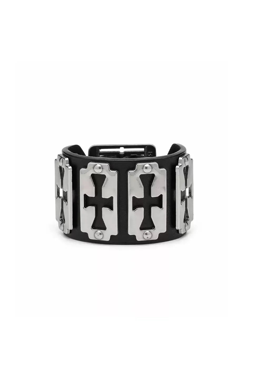 REBEL WAVE | Cross Blade Leather Bracelet レザーブレスレット