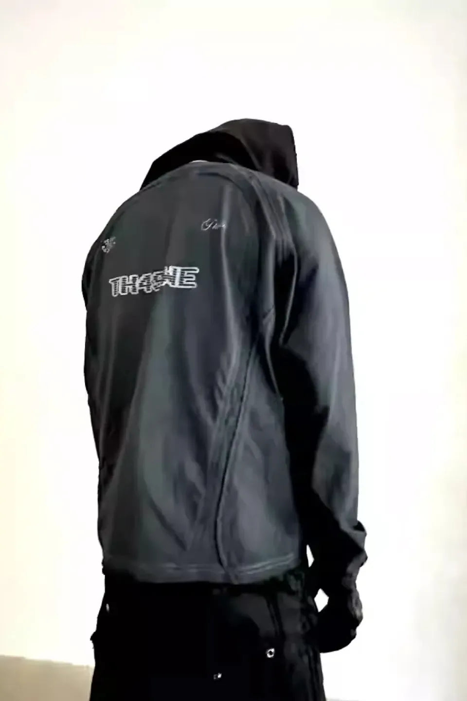 Cross Holy Flame Patchwork Waffle Long Sleeve T-shirt