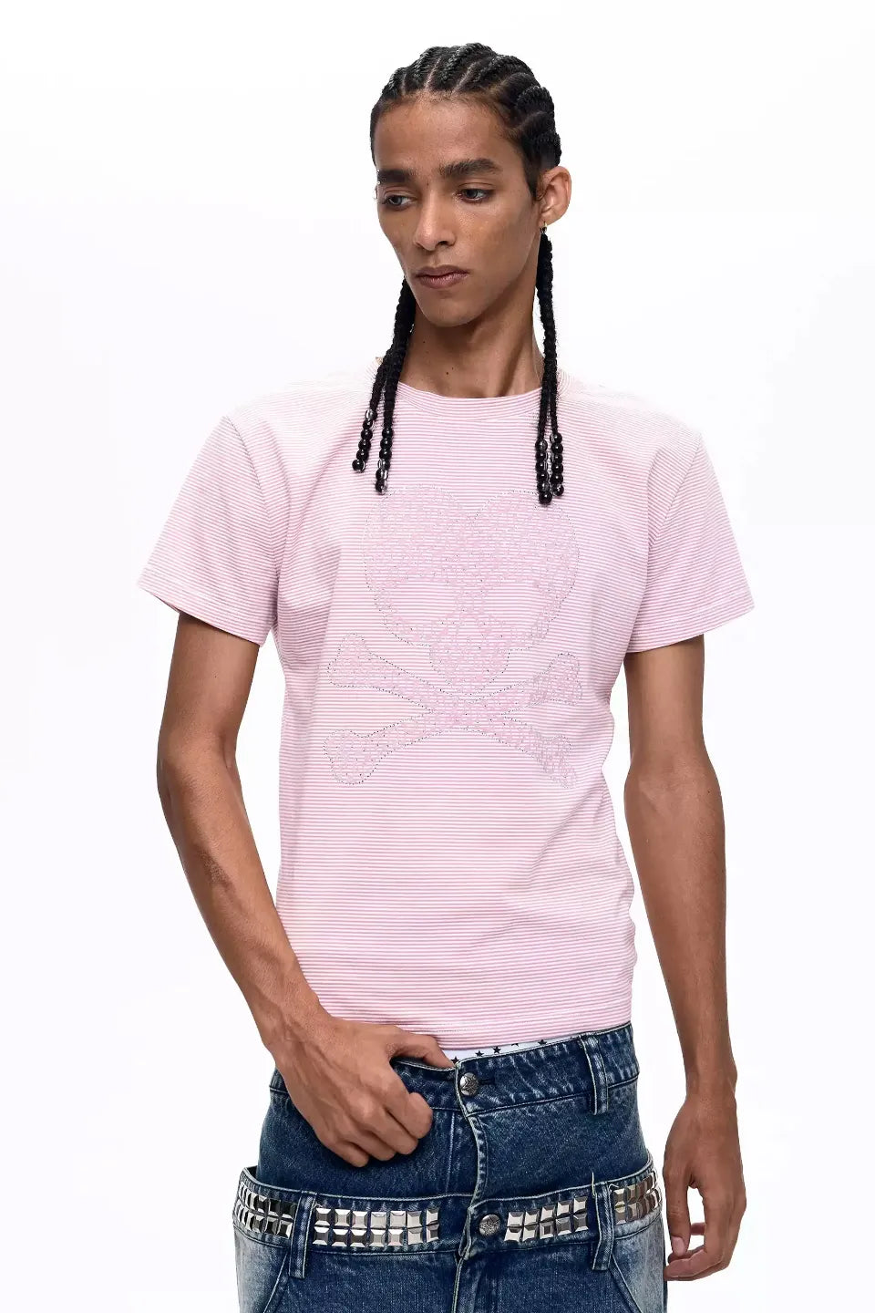 Crystal Skull Striped T-shirts