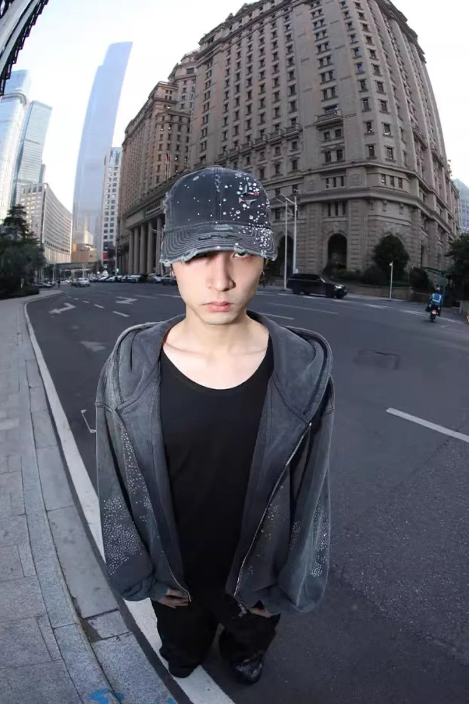 Crystallized Distressed Cap