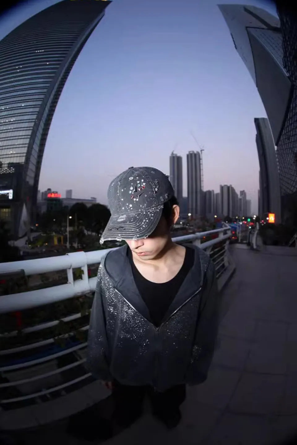 Crystallized Distressed Cap