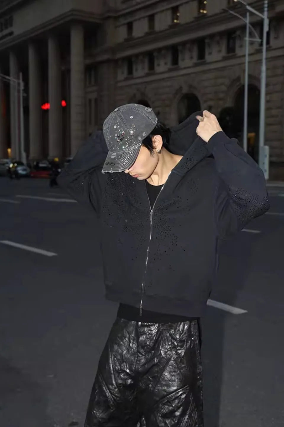 Crystallized Distressed Cap