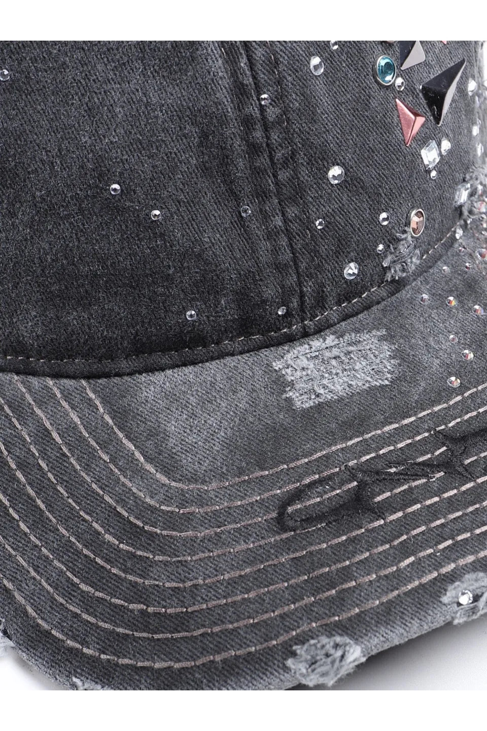 Crystallized Distressed Cap