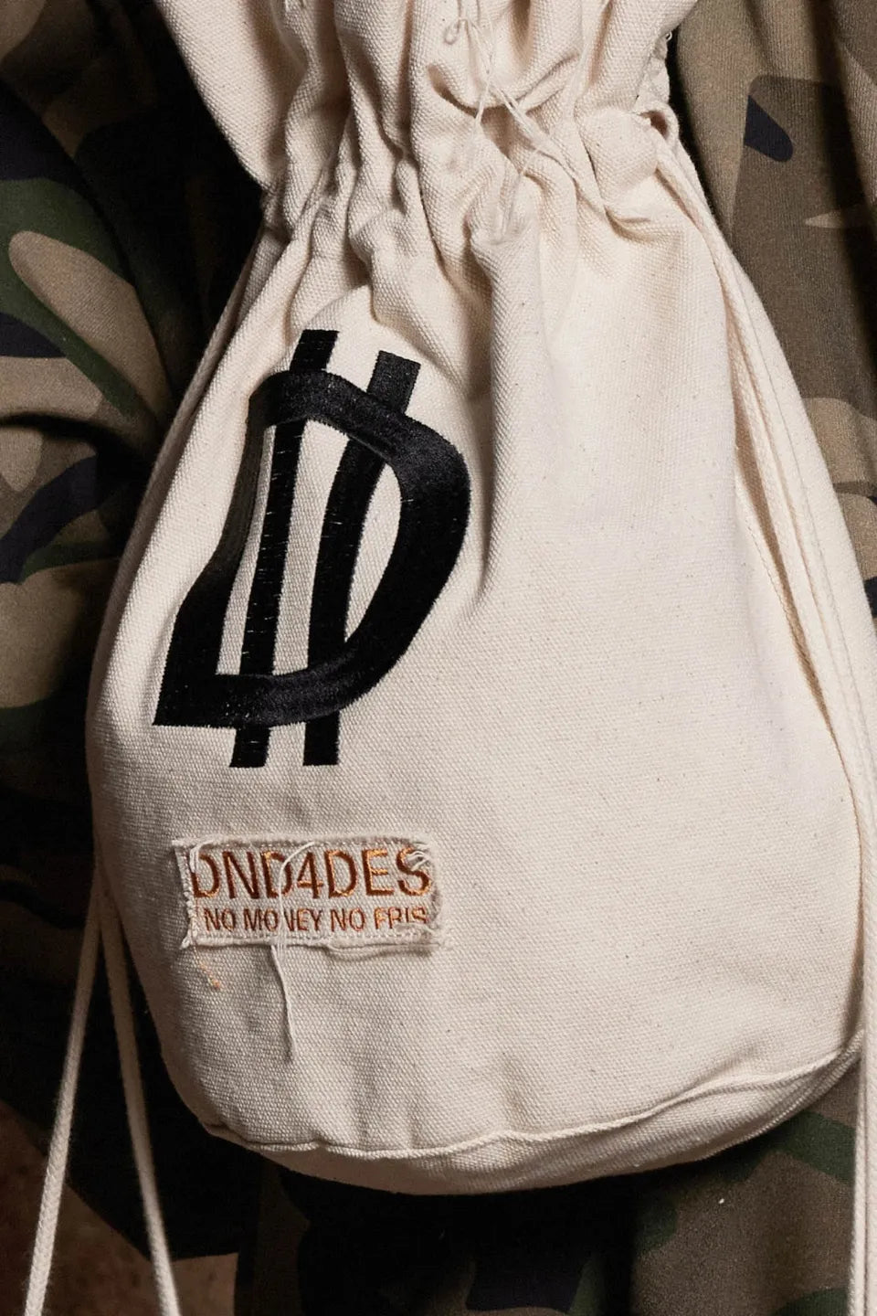 DND Logo Drawstring Bucket Backpack