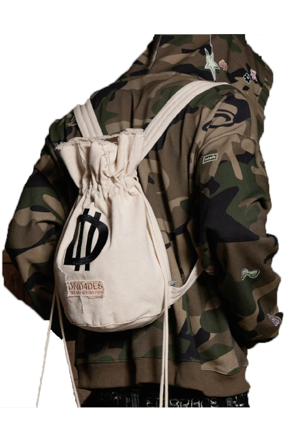 DND Logo Drawstring Bucket Backpack