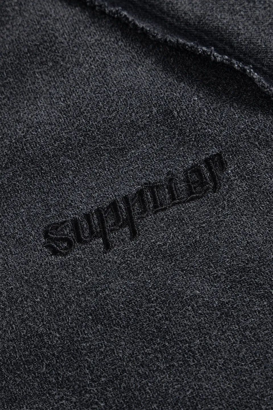 Dagger Leather Patch Zip Hoodie