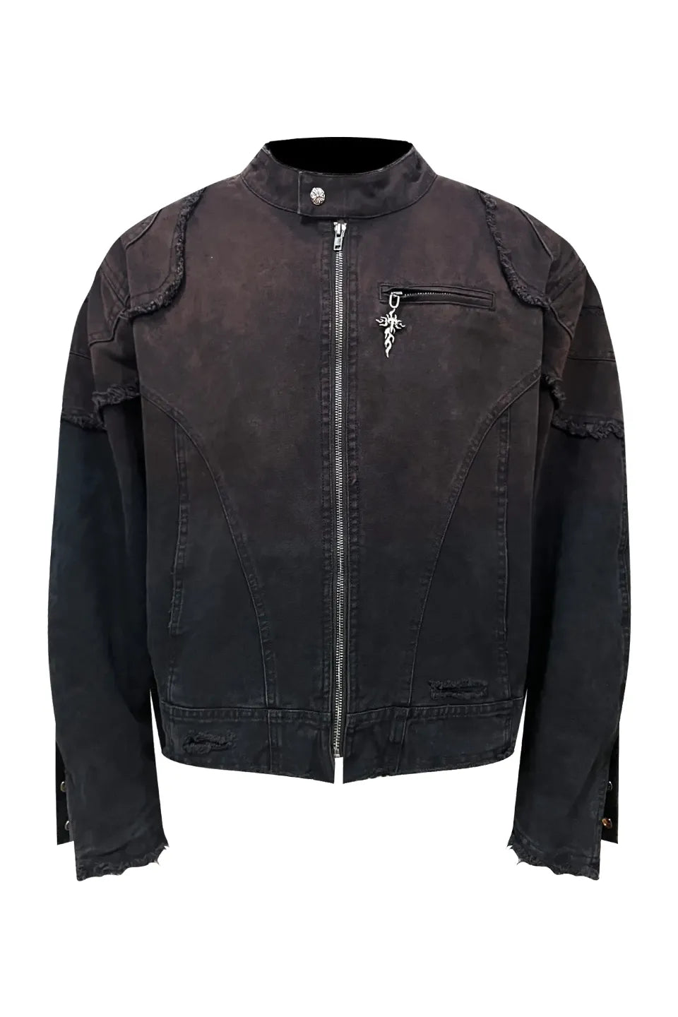 Dark-Gradient-Spray-Paint-Zip-Up-Motorcycle-Jacket