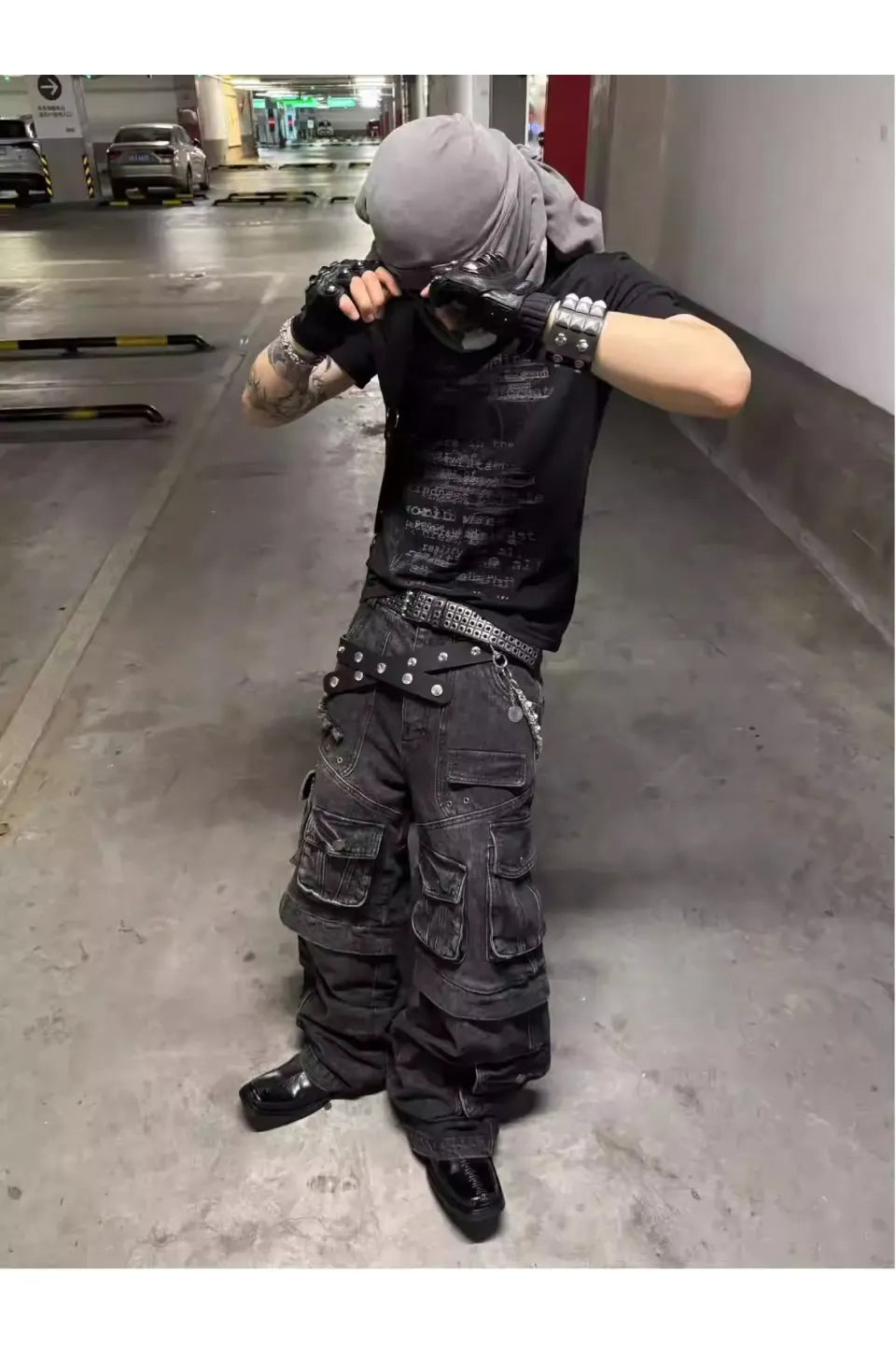 Dark Sheer Snowflake Slightly T-Shirt