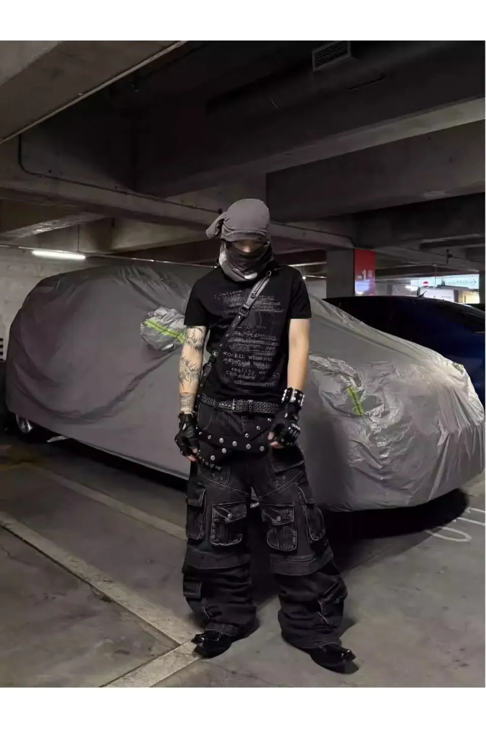 Dark Sheer Snowflake Slightly T-Shirt